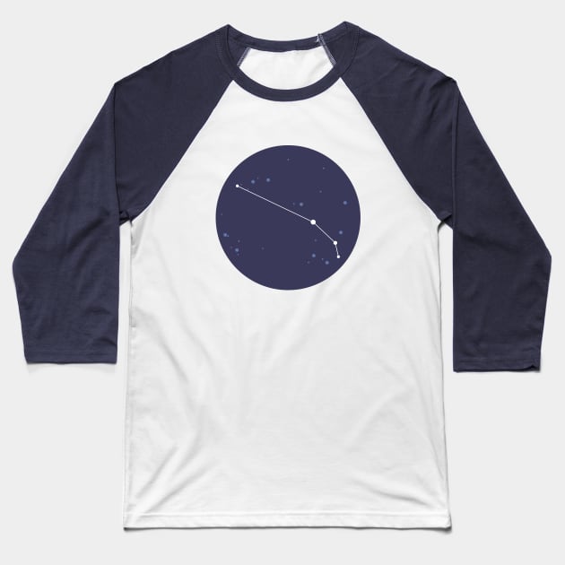 Aries Constellation Baseball T-Shirt by aglomeradesign